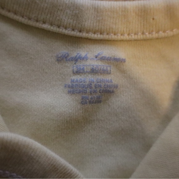 Ralph Lauren Light Yellow Footed Onesie - Picture 4 of 4